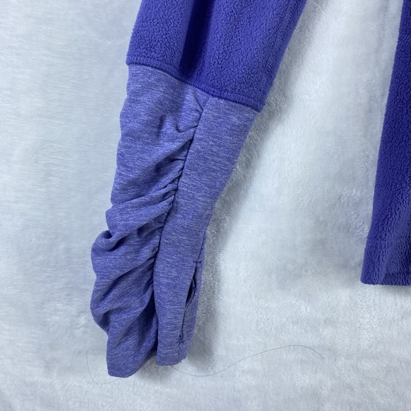 Lululemon Apres Run Pullover Sweater‎ Women Sz 8 Purple Hooded Fleece - Picture 4 of 13